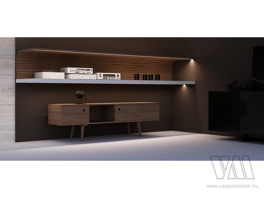StrongLumio LED profil Groove 10 fekete alu 2000mm