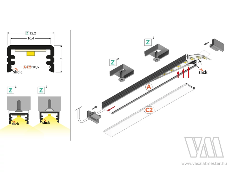 StrongLumio LED profil Slim