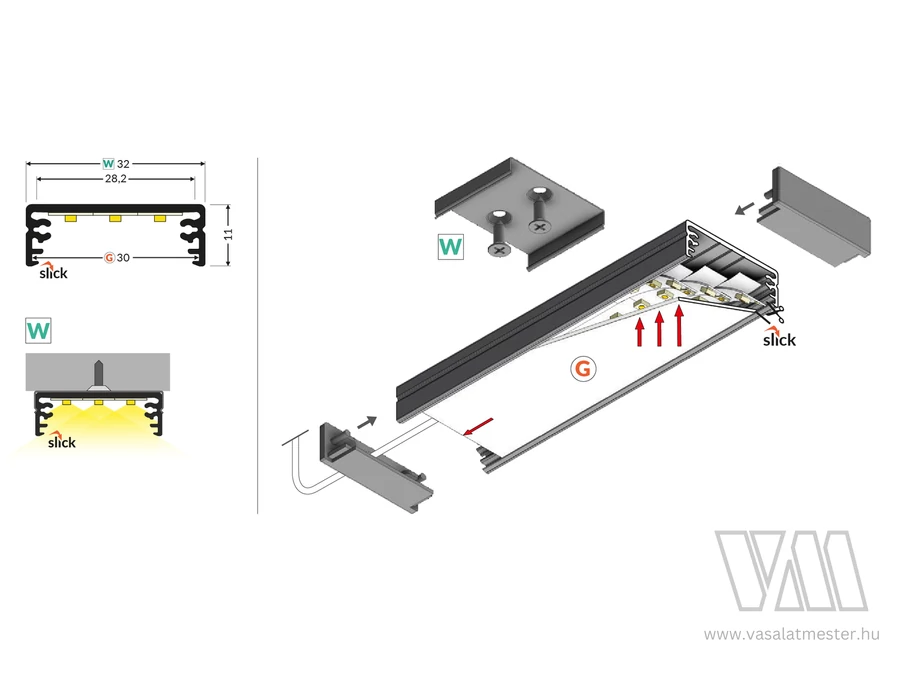 StrongLumio LED profil Wide 24