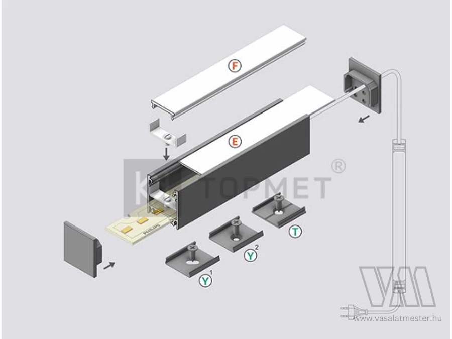 StrongLumio profil LED Linea20 alu elox 2000mm