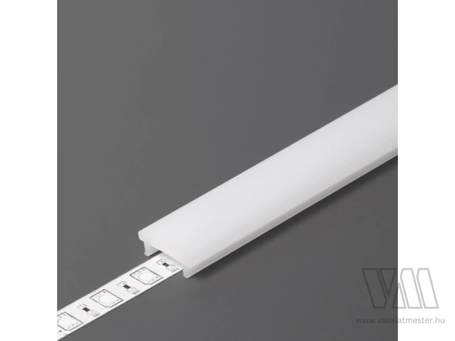 StrongLumio takaróprofil Floor LED profilhoz rápattintós tejfehér 2m