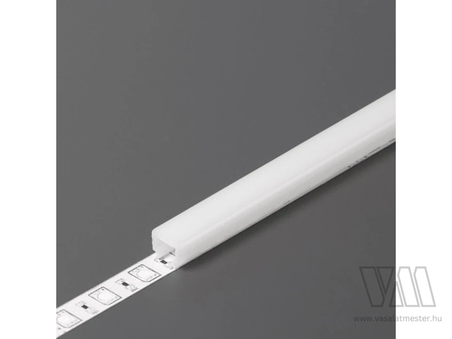 StrongLumio takaróprofil HI8 LED profilhoz rápattintós tejfehér 2m