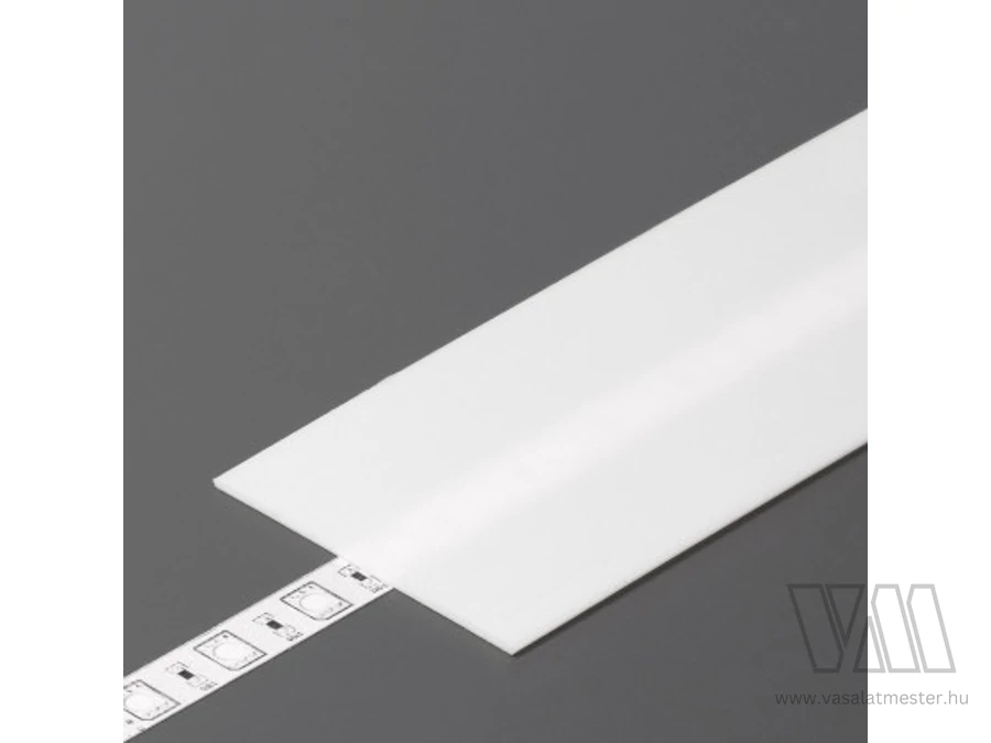StrongLumio takaróprofil  Wide 24 LED profilhoz tejfehér 2m
