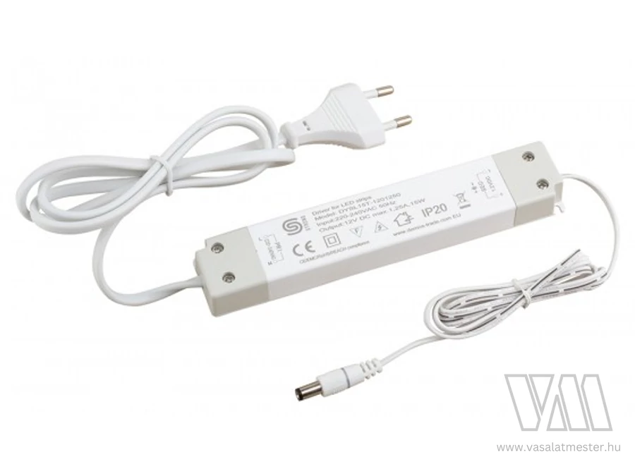 StrongLumio tápegység, 12V, 15W, lapos