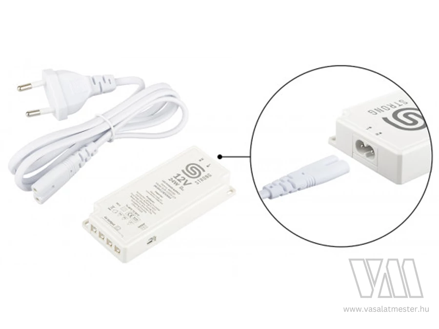 StrongLumio tápegység 12V - 24W (4x mini csatlakozó + 1x 3PIN csatlakozó)
