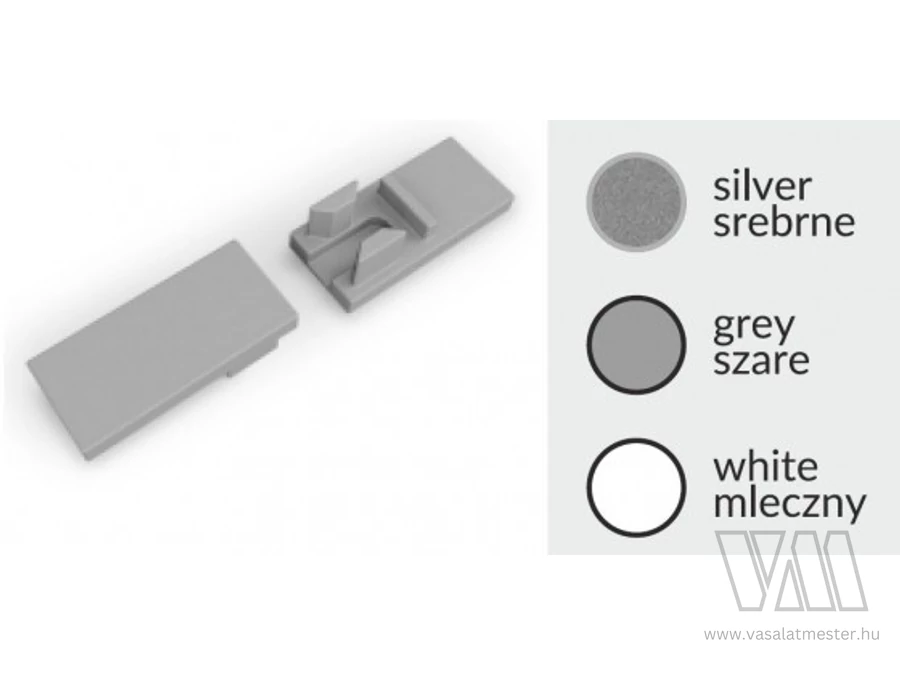 StrongLumio végzáró LED profilhoz HI8 fehér (pár)