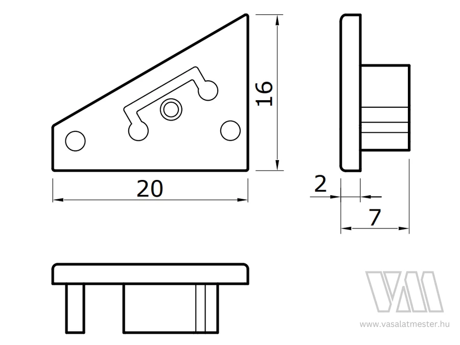 StrongLumio végzárók Corner 10 profilhoz gen2 szürke (pár)