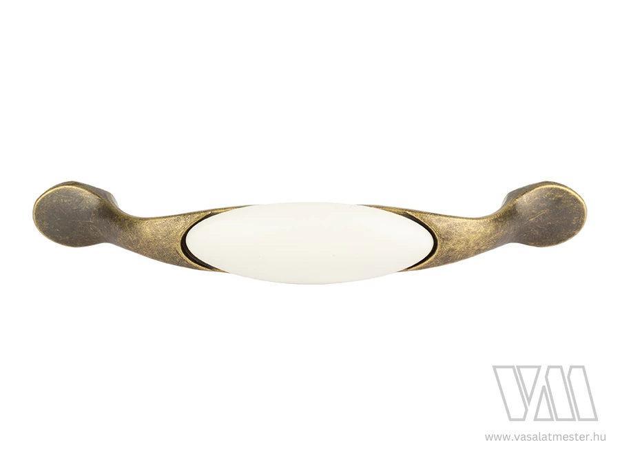 TULIP Fogantyú-Gipa 96 antik réz/fehér porcelán + csavarok
