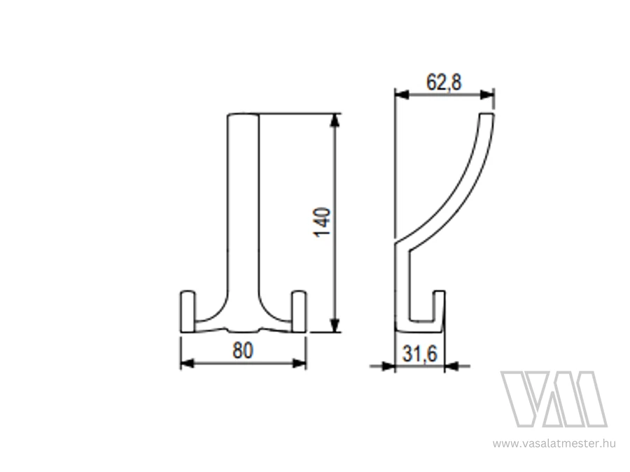 TULIP fogas Cid XL fekete matt