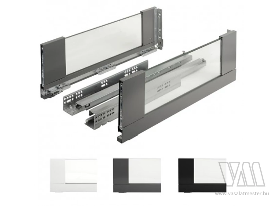 StrongMax 16 185/500mm 40kg, üvegezett oldalak, fehér