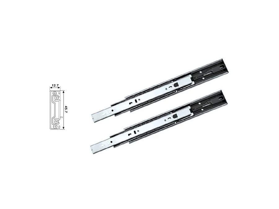 HB45 Push-Open golyós fiókcsúszó, acél, 400mm, 20kg teherbírás