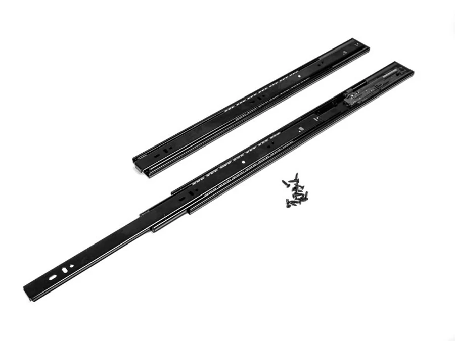 HB45 Comfort golyós fiókcsúszó, push-open és soft-close funkcióval, 35kg teherbírás, fekete