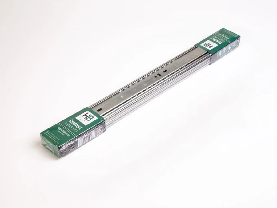 GOLYÓS FIÓKCSÚSZÓ HOME BOX HB45 COMFORT PO 45mm PUSH-OPEN 250mm TEHERB.:25kg ACÉL