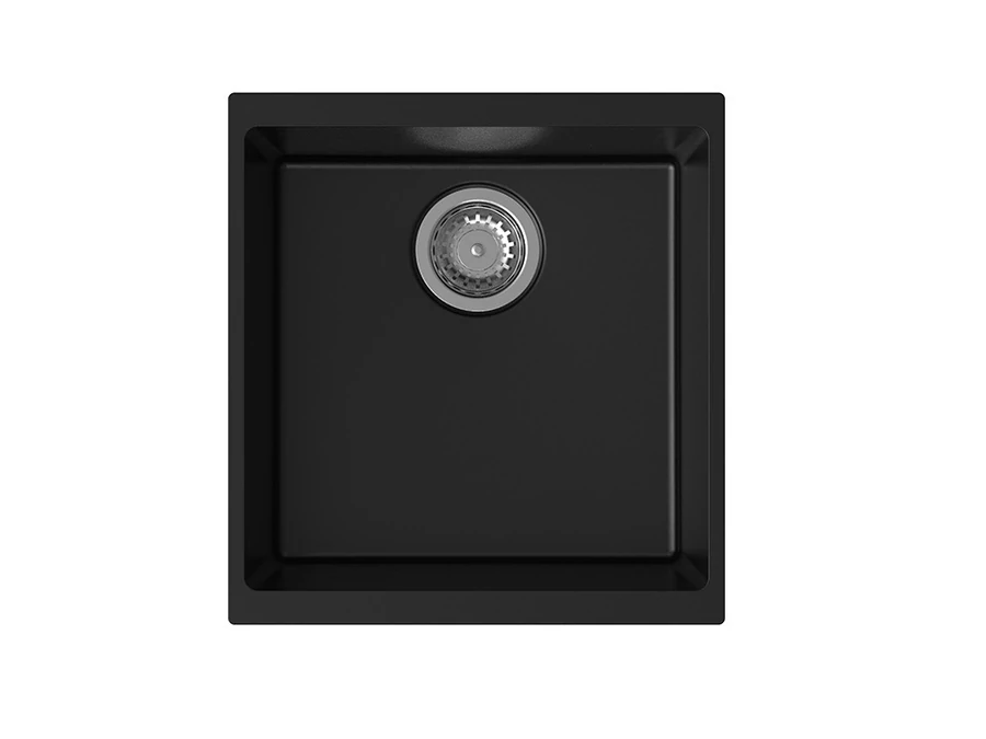 491383 - StrongSinks S3 Hron 430x460 mm gránit mosogató fekete
