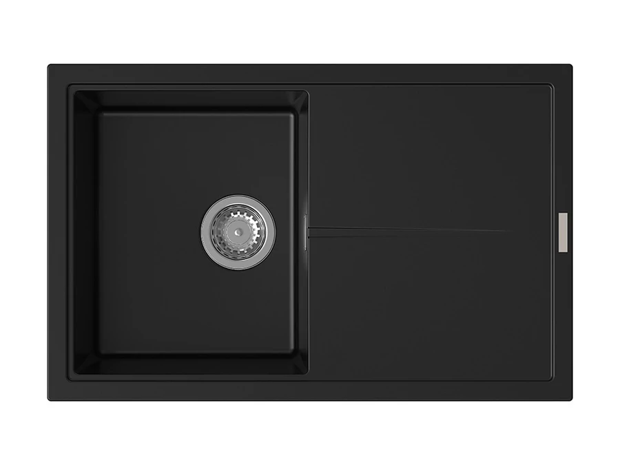 491379 - StrongSinks S3 Labe 780x500 mm gránit mosogató fekete