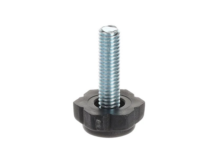 Riex GA12 állítható láb D17, M6x22, fekete