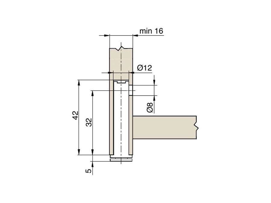 Italiana Ferramenta Rekord Tech 12 Hidden leveller