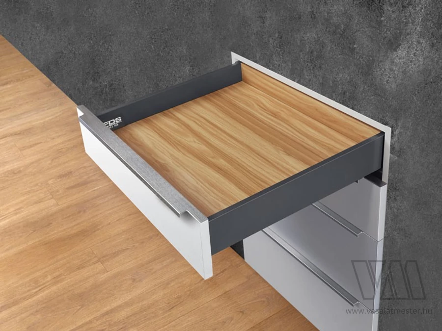 FDS DUPLAFALÚ FÉM FIÓKOLDAL FDS-PRO 18 A 300mm H88 40kg ANTRACIT