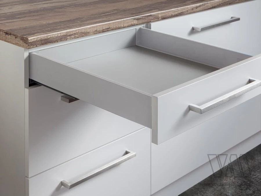 SLIM DUPLAFALÚ FIÓKOLDAL DF-A+ 350mm FEHÉR fiókvasalat szett