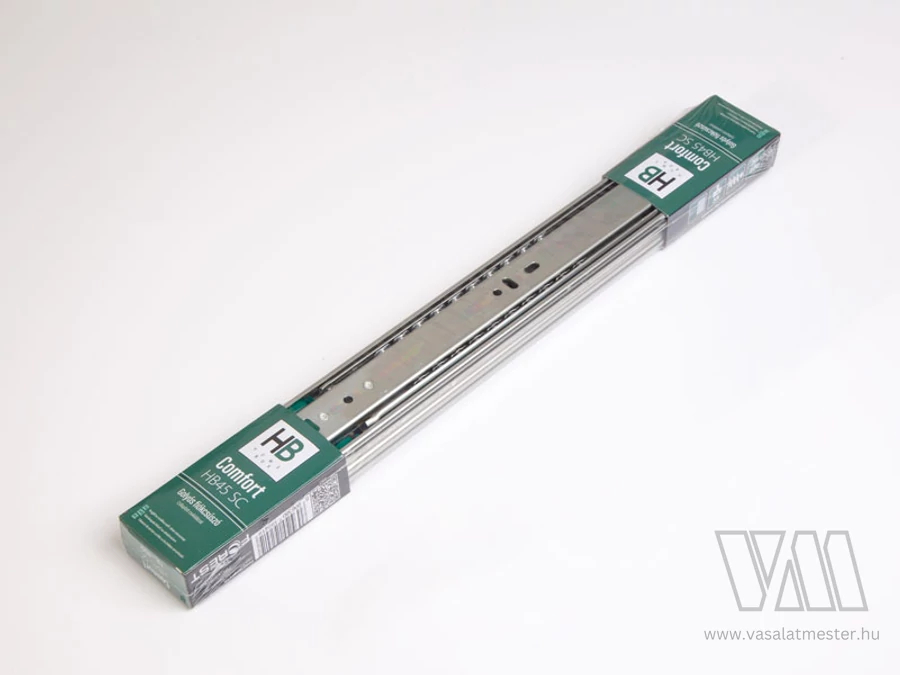 GOLYÓS FIÓKCSÚSZÓ HOME BOX HB45 COMFORT SC 45mm ÖNBEHÚZÓS CSILL. 500mm TEHERB.:35kg ACÉL