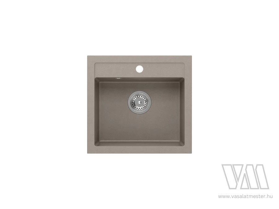 1320 - Quadron JOHNNY 110 gránit mosogató (500x470 mm, 1 medence ) soft taupe