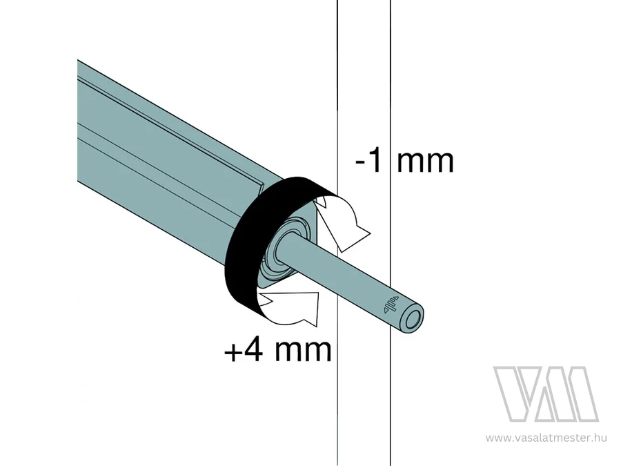 250838 - Adapter TIP-ON-hoz egyenes rövid  fehér