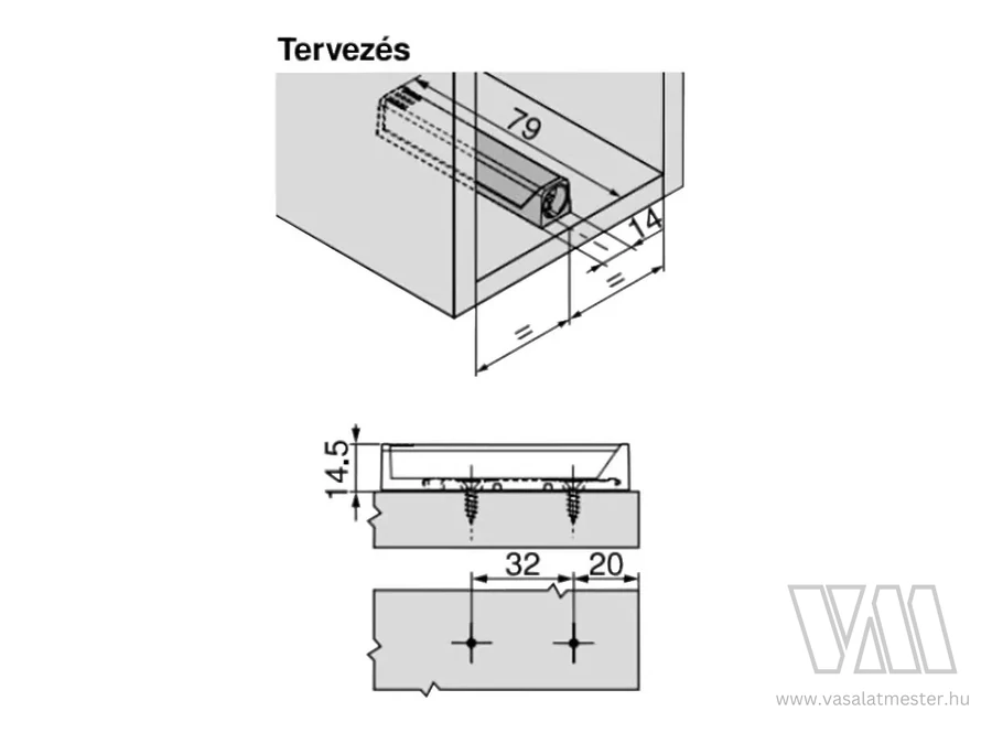 250841 - Adapter TIP-ON-hoz egyenes hosszú  fehér